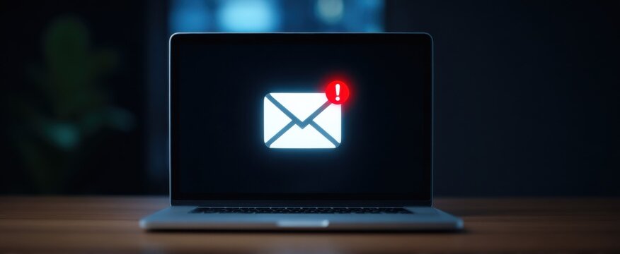 Phishing email notification dances on your laptop screen like a digital trickster in disguise