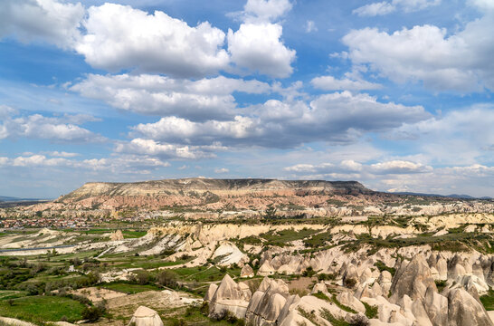 Cappadocia landscape in  in Central Anatolia, Turkey