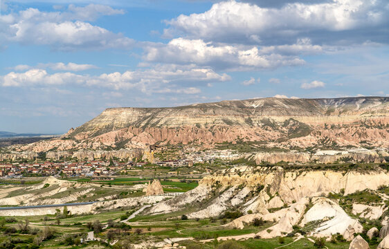 Cappadocia landscape in  in Central Anatolia, Turkey