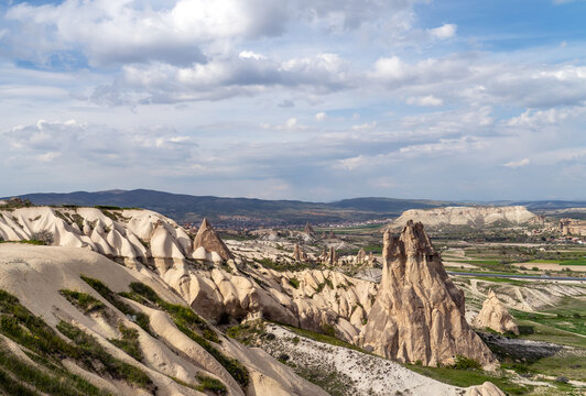 Cappadocia landscape in  in Central Anatolia, Turkey