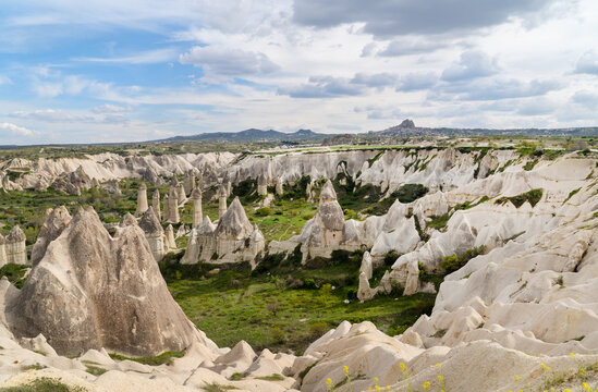 Cappadocia landscape in  in Central Anatolia, Turkey
