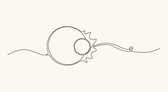 A cute vector illustration and design concept of a mouse with cheese, using a simple line and thread string to form a heart symbol of love for decoration