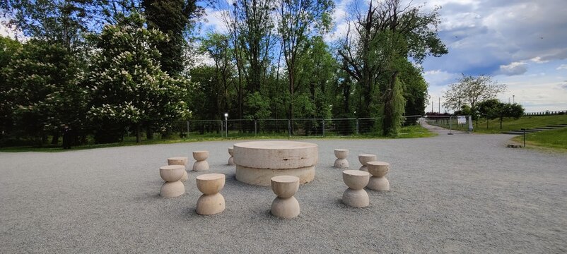 The table of silence of Targu Jiu Romania 