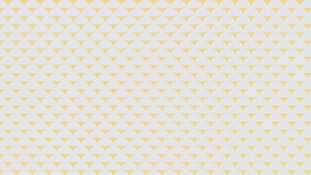 White and gold geometric pattern with semicircle shapes