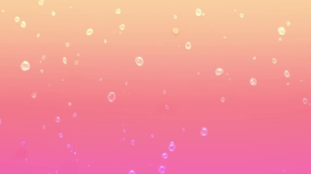 Seamless Looping Soda Bubbles Animation - Cream Soda Pink Background