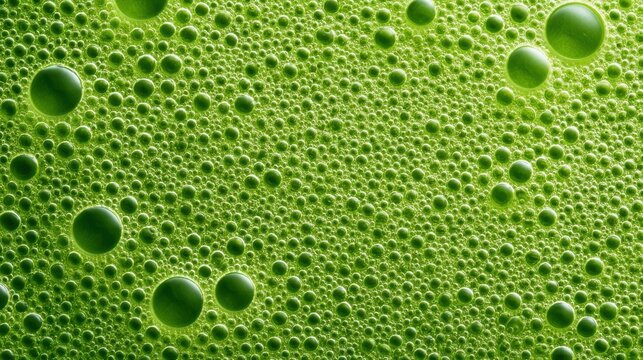 Abstract green bubble texture background