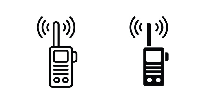 Two way radio icon
