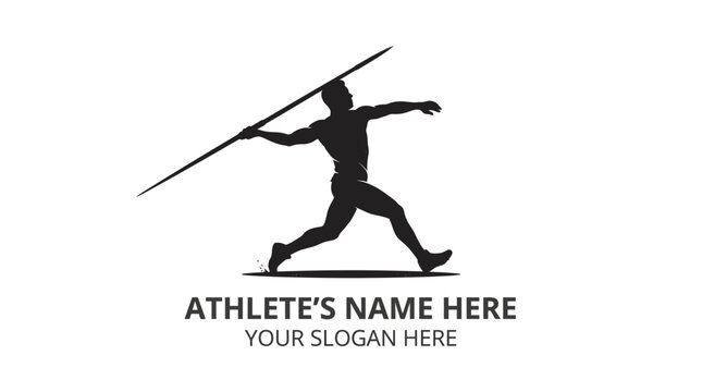 Javelin Thrower Silhouette