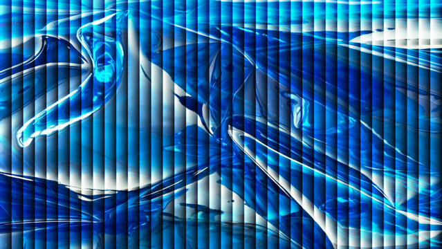 Futuristic blue abstract wave digital technology network background illustration wallpaper