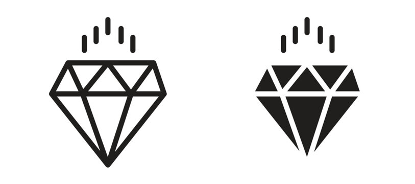 Values icon symbol, black style vector icons pack