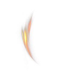 Naklejka premium A bright orange glowing stream with a blurred curve for creating luminous accents and vibrant overlays. Abstract warm glow PNG.