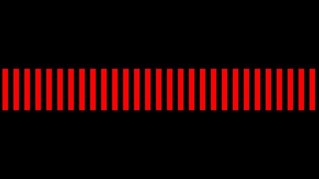 Dynamic red scan bar animation with futuristic striped movement for transitions, overlays, backgrounds, and broadcast visuals. Clean cinematic style with alpha channel