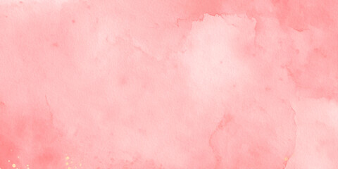 Fototapeta premium Soft pink watercolor background with subtle texture and gold accents for design and decoration