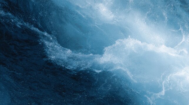 aerial abstract view of blue waterfall patterns natural texture background