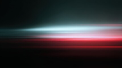 Naklejka premium Horizontal abstract light streaks motion background