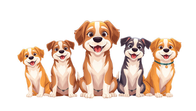 a group of dogs who are very happy, cheerful and friendly with each other, which is worth emulating