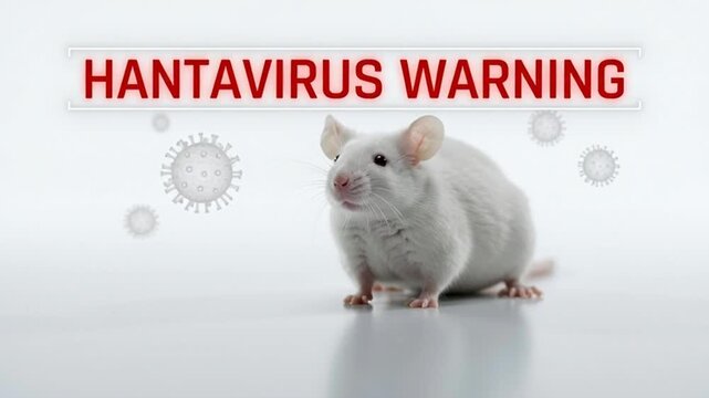 Hantavirus Warning Medical Alert with White Rodent