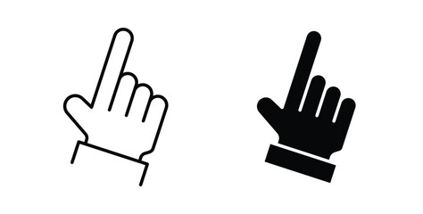 Obraz premium Cursor finger icon