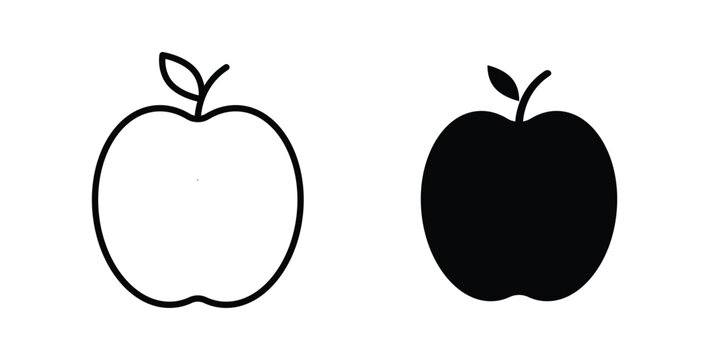 Apple icon vector illustration on white