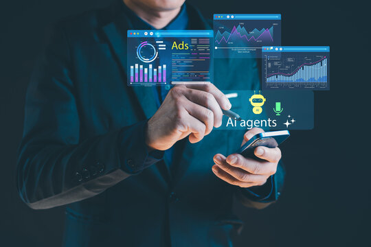 AI Agents for Digital Marketing Analytics and Advertising Automation on Mobile Business Technology Interface