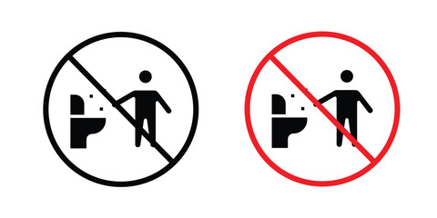 Do not litter in toilet sign © Thadeu