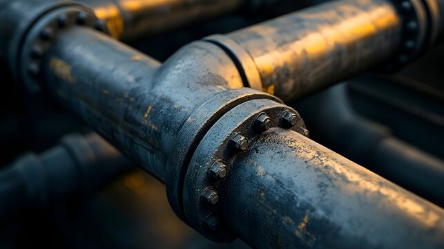 old metal pipe