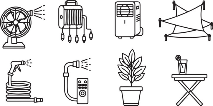 Collection of vintage bicycle illustrations with leaves and flowers vector Vector