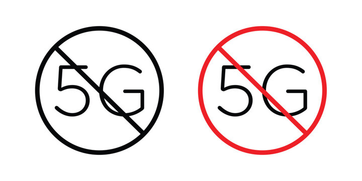 No 5G signal sign