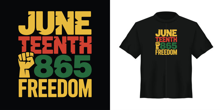 Juneteenth freedom t-shirt design