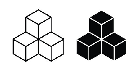 Obraz premium Boxes icon