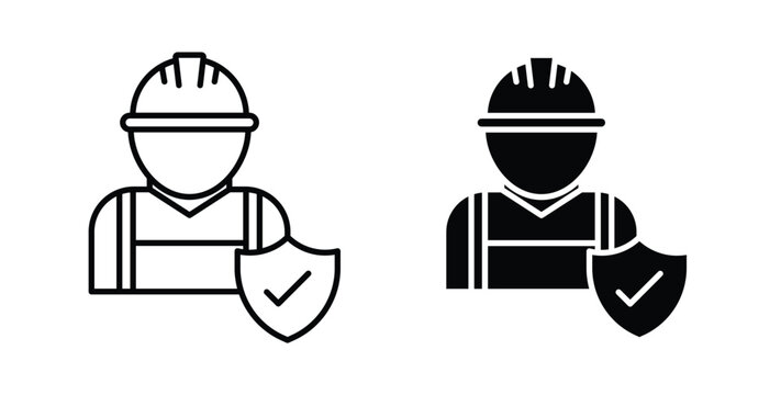 Worker safety icon