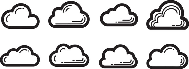 Collection of eight continuous line drawing icons of snails in black Vector © Sazid