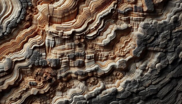 Abstract Macro Texture of Natural Stone Layers and Patterns.