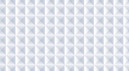 Abstract white geometric background with three dimensional pyramid shapes and soft shadows for modern architectural design and minimal clean theme  © Suk