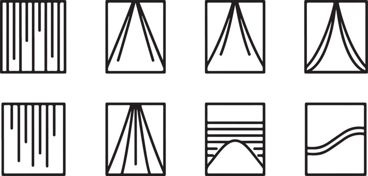 Collection of simple geometric shapes icons set vector illustration Vector