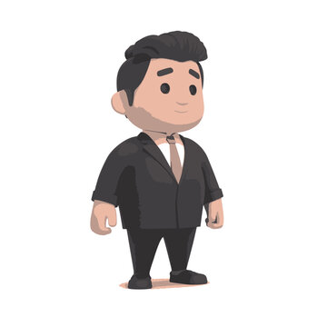 bussines man office life illustration