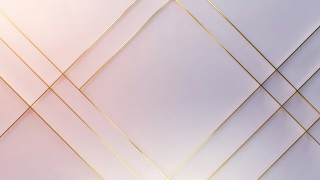 Abstract geometric gold foil triangle texture on soft pink gradient background minimal design