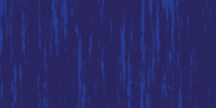 Deep blue minimalist vertical dot pattern digital rain background illustration