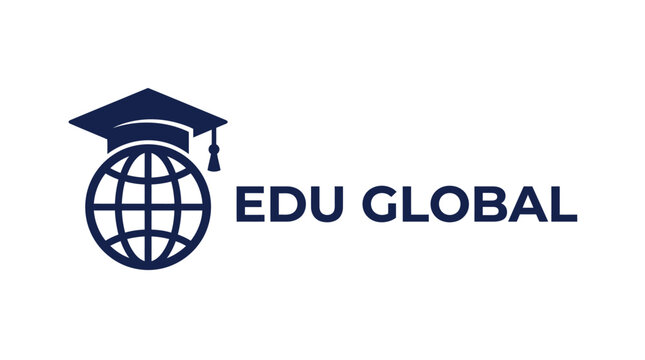 Edu Global logo with globe and graduation cap.