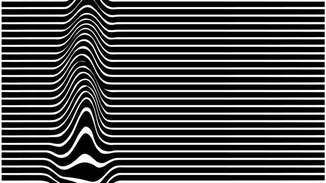 A dense horizontal texture movement where the distortion moves back and forth.
