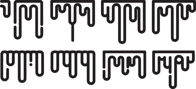 Black math symbols and numbers on clean background Vector