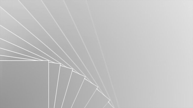 white color square shapes gradient design loopable geometrical background