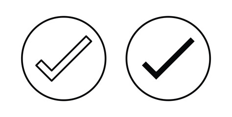 Checkmark icon vector art set © Lohan