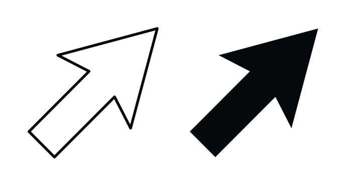 Cursor arrow icon vector art set