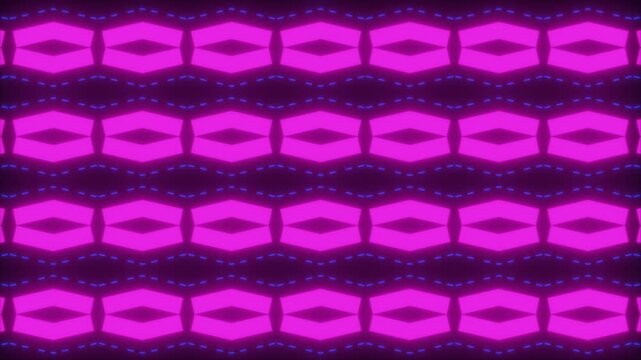 Futuristic Neon Pink and Blue Geometric Seamless Pattern, Abstract Synthwave Retrowave Background. Perfect for music album covers, gaming stream overlays, social media banners, and modern digital.