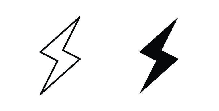 Flash icon vector art set