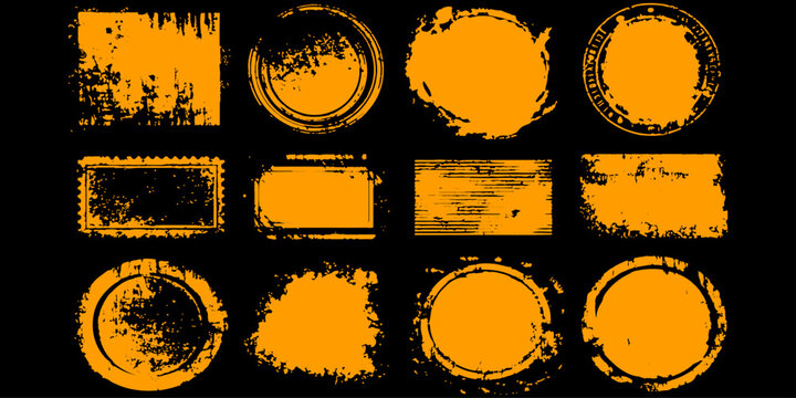 Vector illustration set of abstract grunge background frames, vintage labels, and design elements for business banners and stickers