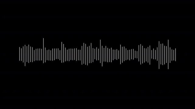 white color voice recording waveform sound waves design alpha channel sound background