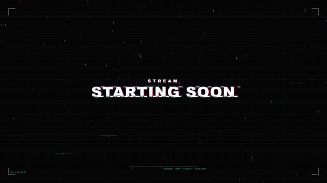 Streaming starting soon animation