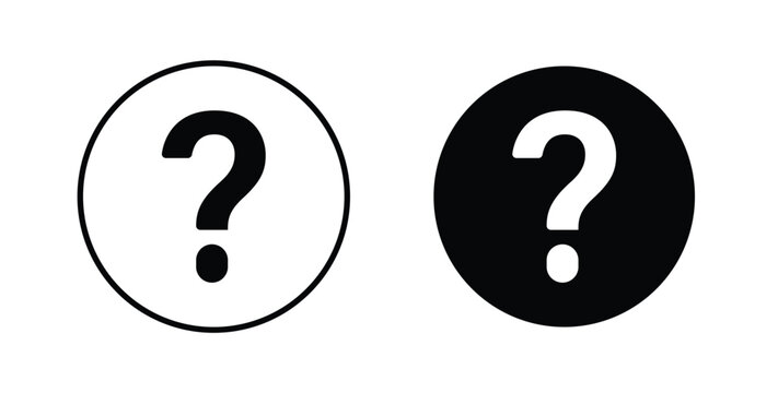 Question mark icon vector art set